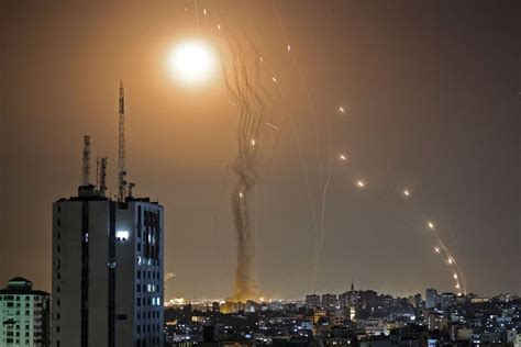 FILE - Israel’s Iron Dome anti-missile system fires to intercept a rocket launched from the Gaza Strip towards Israel, near Ashkelon, Israel, Thursday, May 11, …